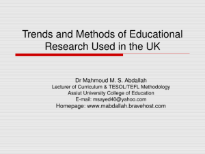 Education Research Methods